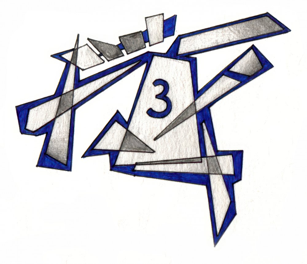 Geometric Number Three by Kulik