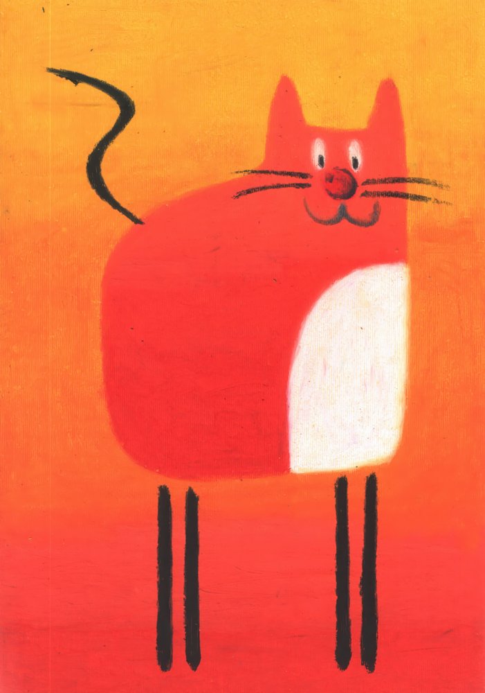 Happy Red Cat by Kulik