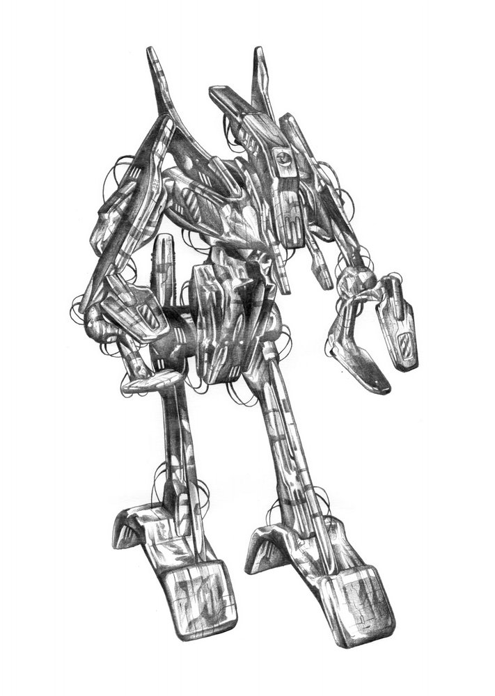 Industrial Sci-Fi Robot by Kulik
