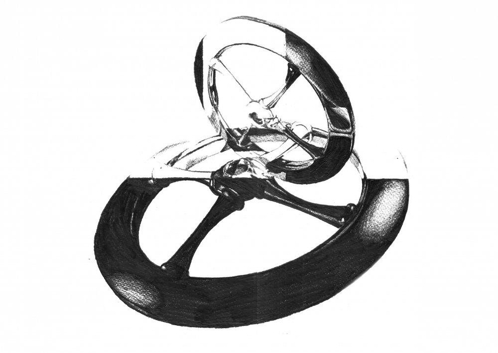 Intertwined Metallic Form by Kulik