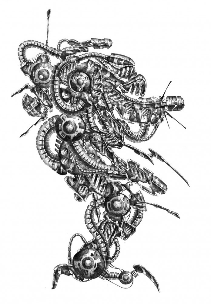 Intricate Cyberpunk Machine by Kulik