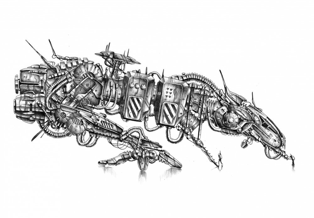 Intricate Mechanical Creature by Kulik
