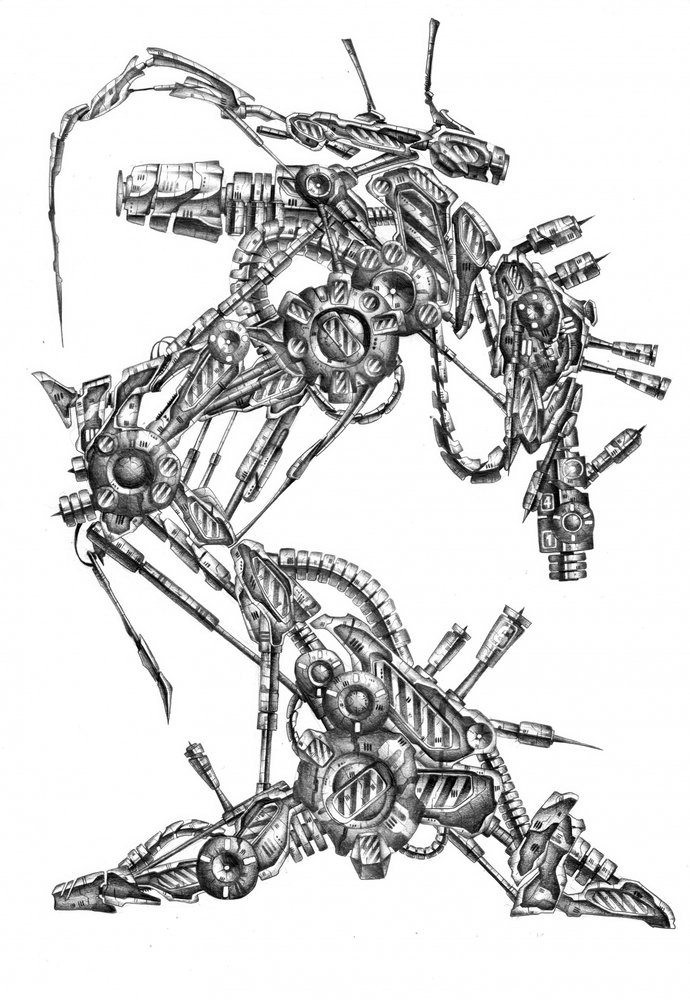 Intricate Mechanical Design by Kulik