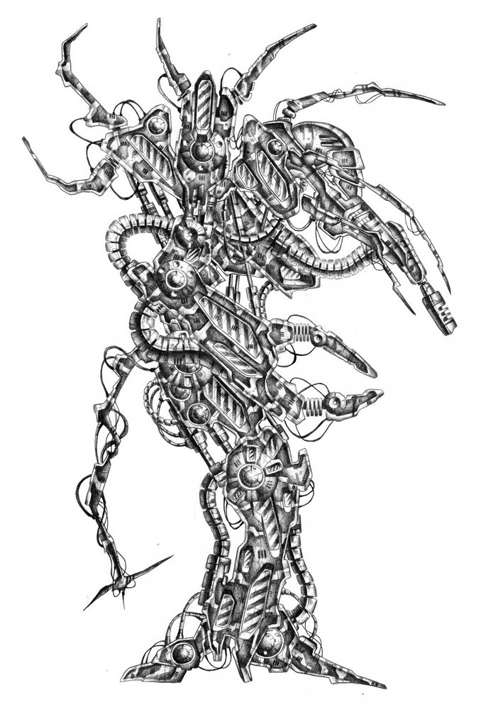 Intricate Robot Creature by Kulik