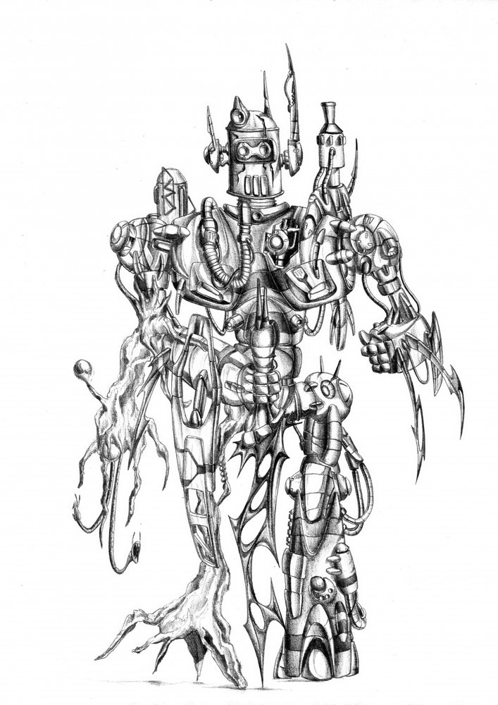 Intricate Robot Creature by Kulik