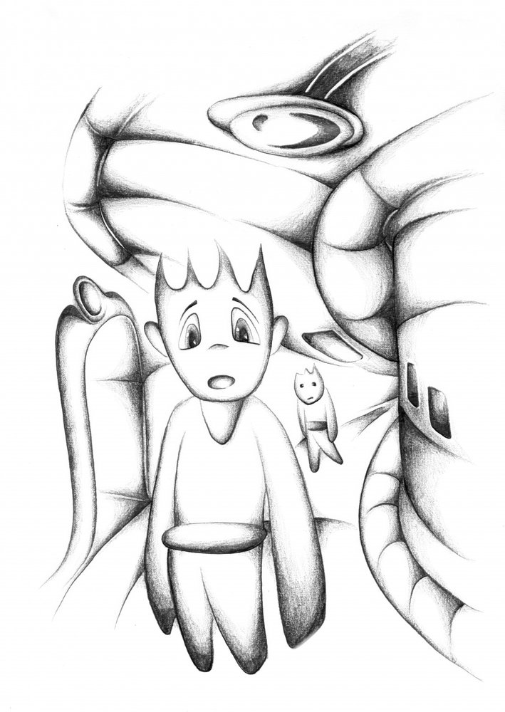 Little Boy Strange Encounter by Kulik