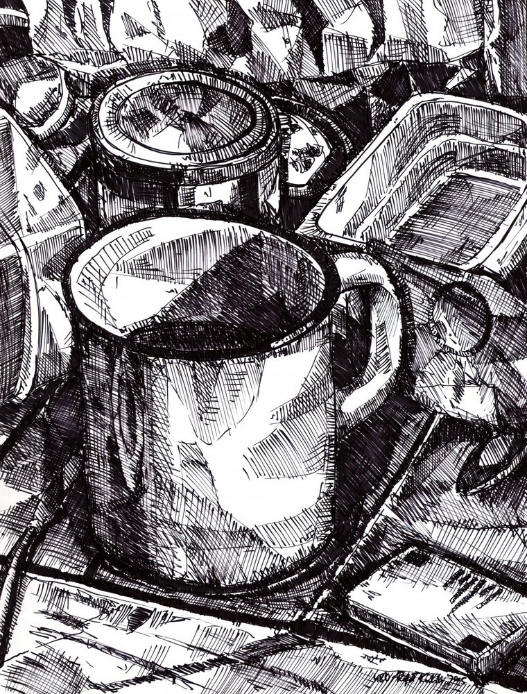 Rustic Mug Still Life by Kulik