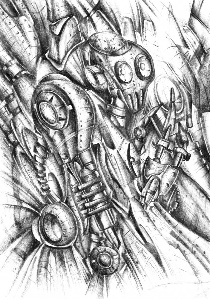 Steampunk Mechanical Figure by Kulik