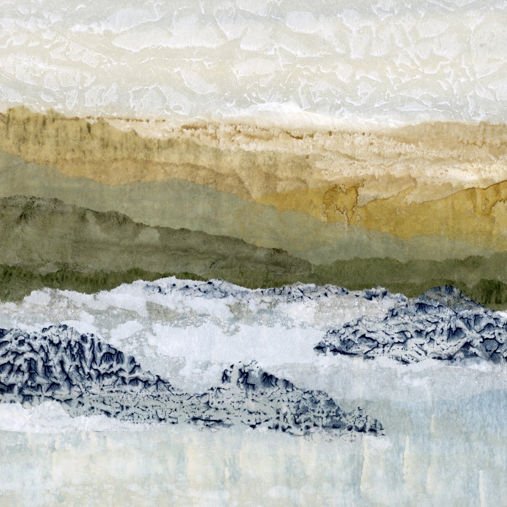 Abstract Mountain Layers by Lara Eckerman