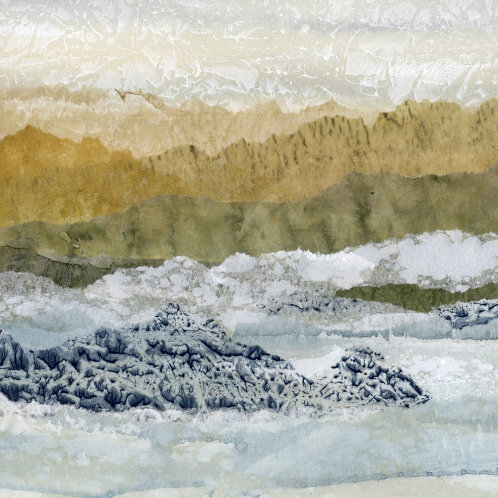 Abstract Mountain Layers by Lara Eckerman