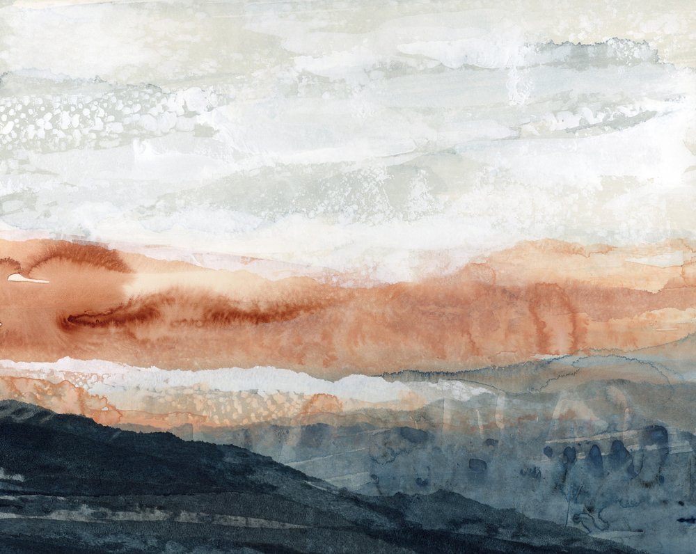 Earthy Horizon Abstract by Lara Eckerman