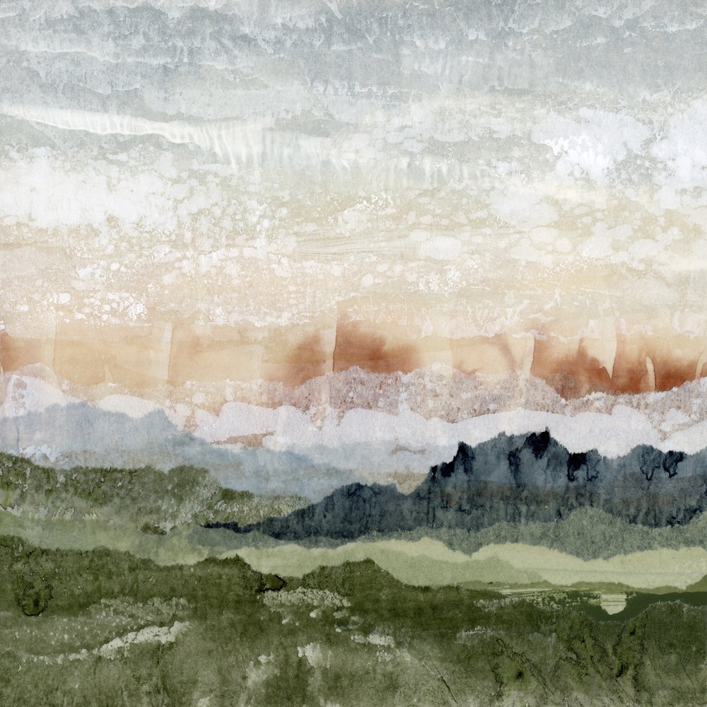 Layered Mountain Abstract by Lara Eckerman