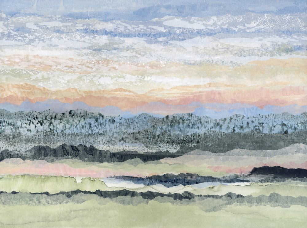 Serene Layered Landscape by Lara Eckerman