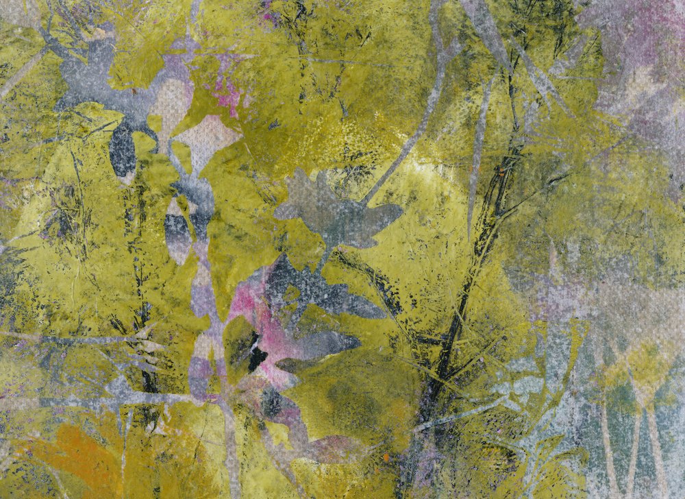 Abstract Green Foliage by Lena Ru