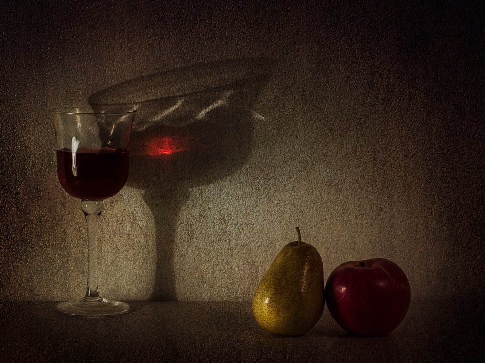 Moody Wine and Fruit by Lenka