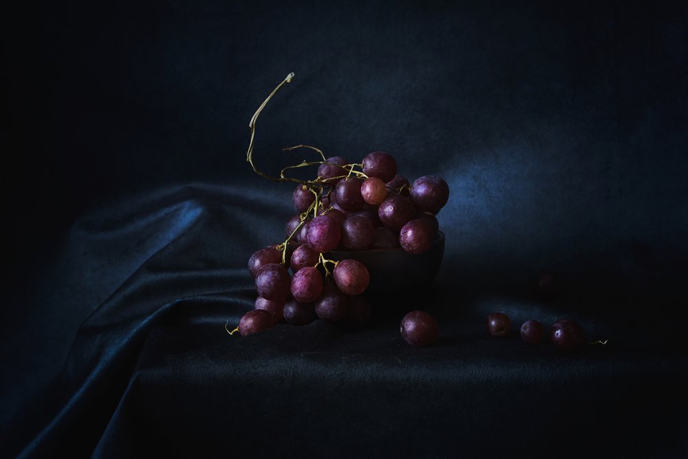 Rich Purple Grapes by Lenka