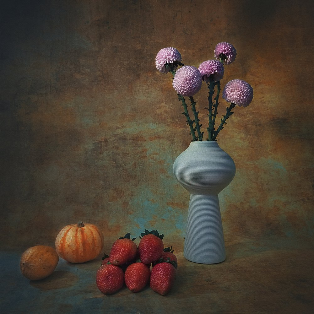 Autumn Harvest Still Life by Liu Xing