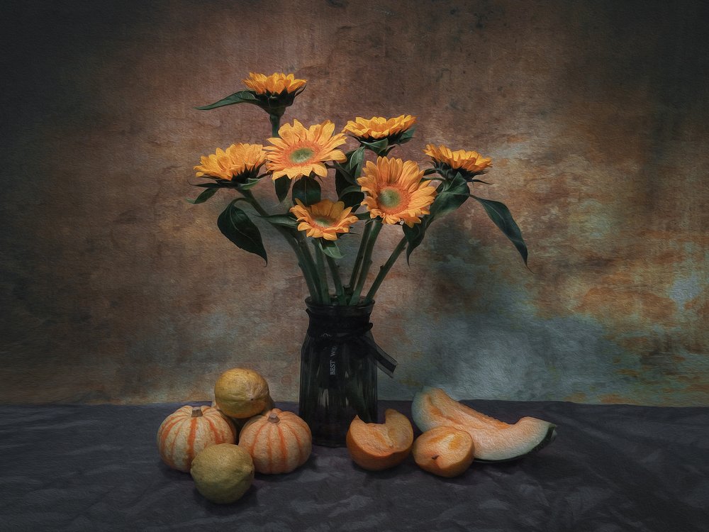 Moody Autumn Harvest by Liu Xing