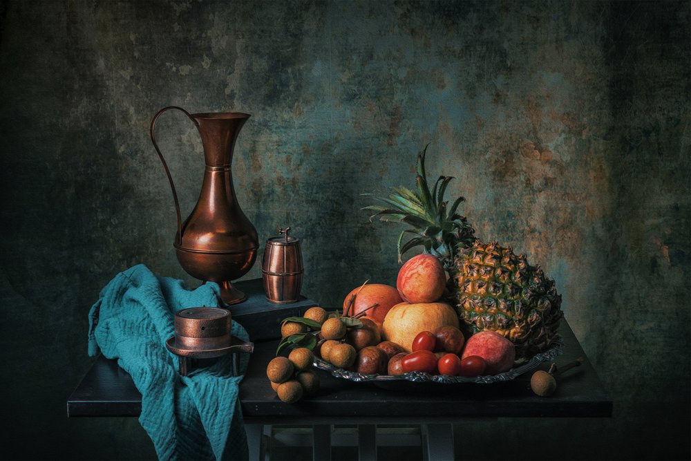 Rustic Fruit and Copper by Liu Xing