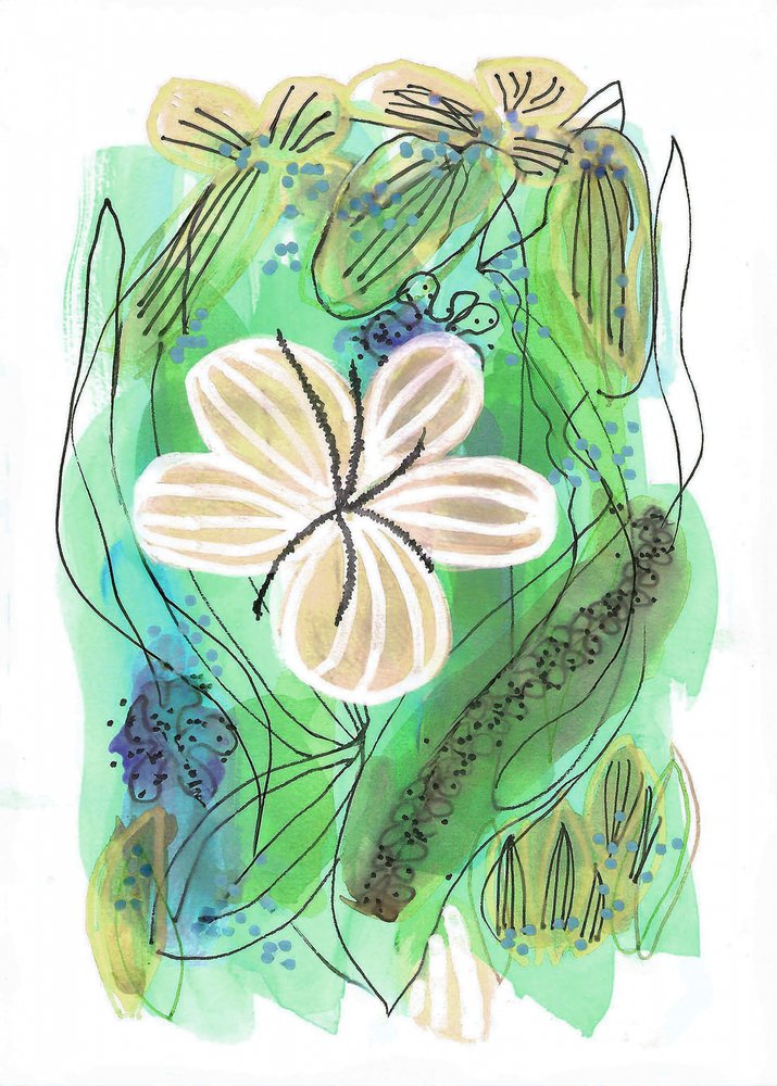 Abstract Floral Garden by Lori Ann Folz