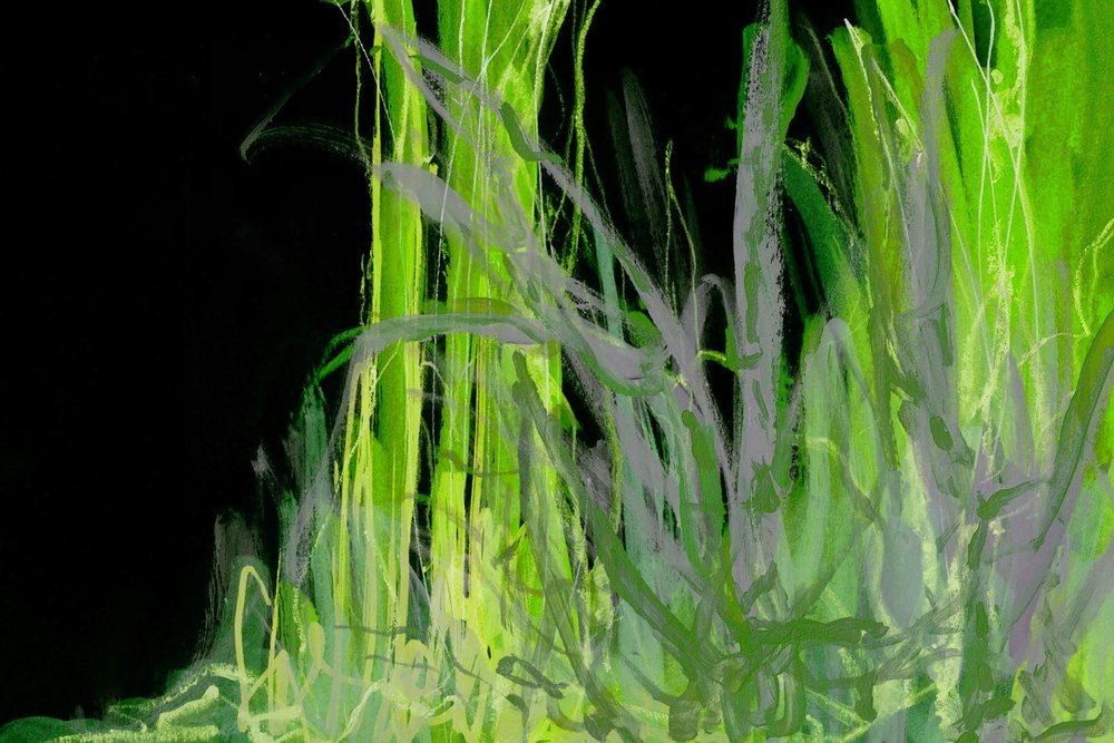 Abstract Green Foliage by Lori Ann Folz