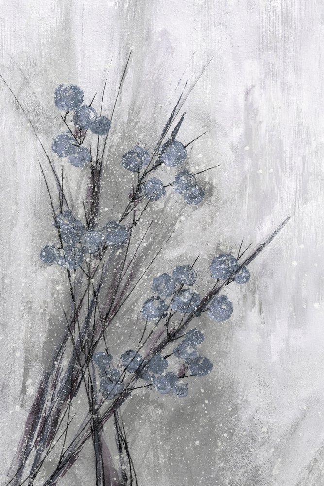 Frosted Blue Branches by Lori Ann Folz