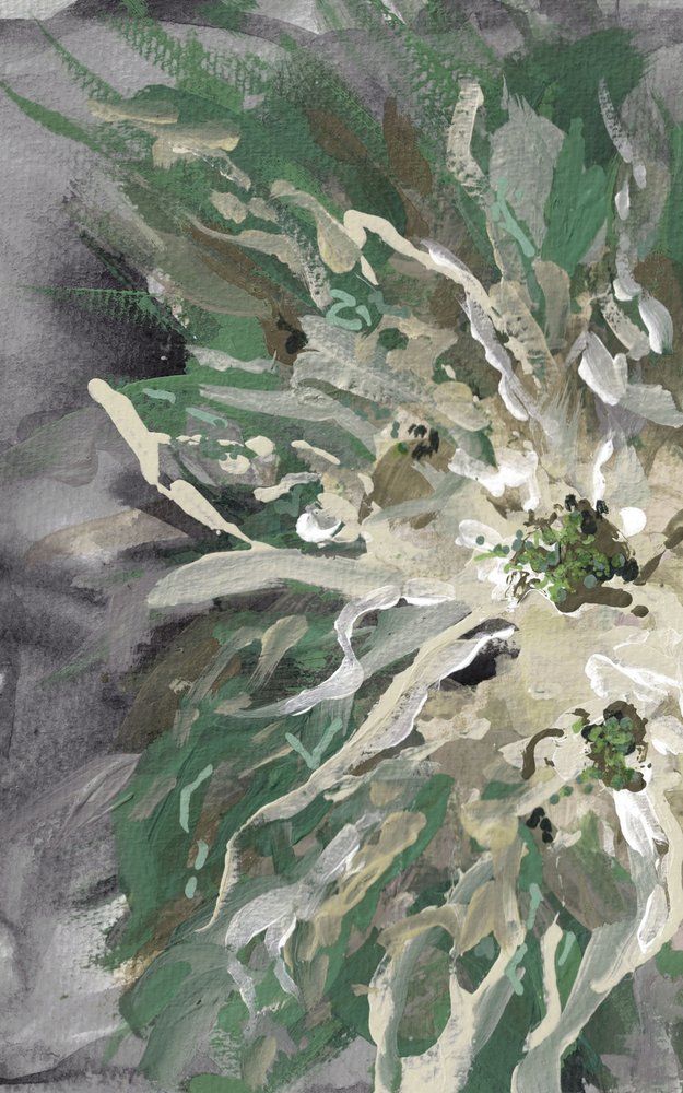 Green Floral Abstract by Lori Ann Folz