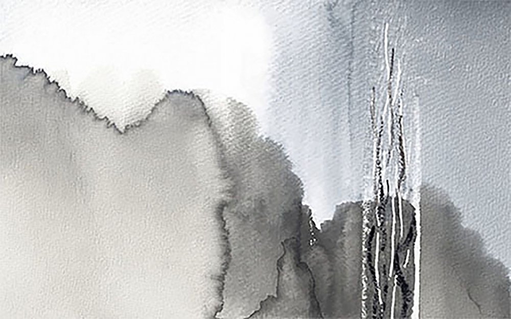 Misty Monochrome Forest by Lori Ann Folz