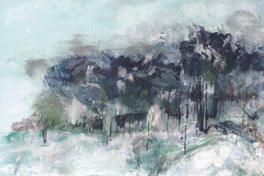 Misty Winter Forest by Lori Ann Folz