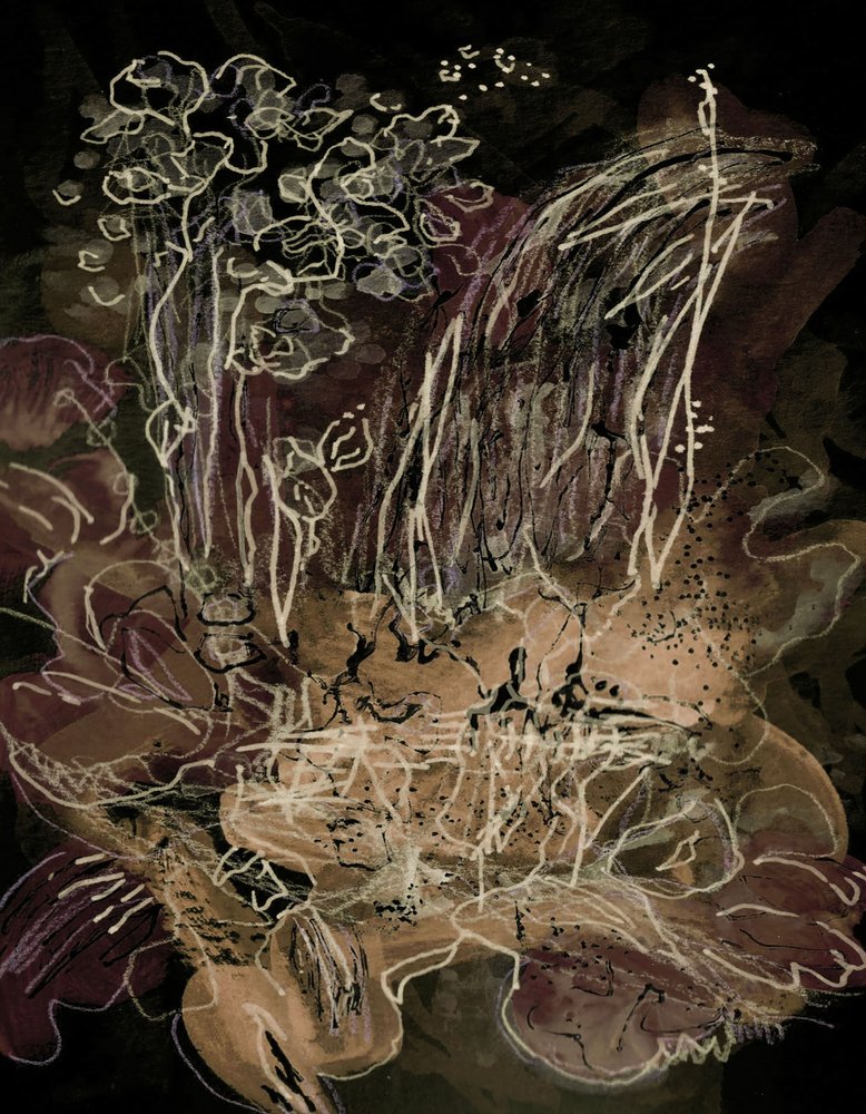 Orchid Bloom Midnight Mocha by Lori Ann Folz