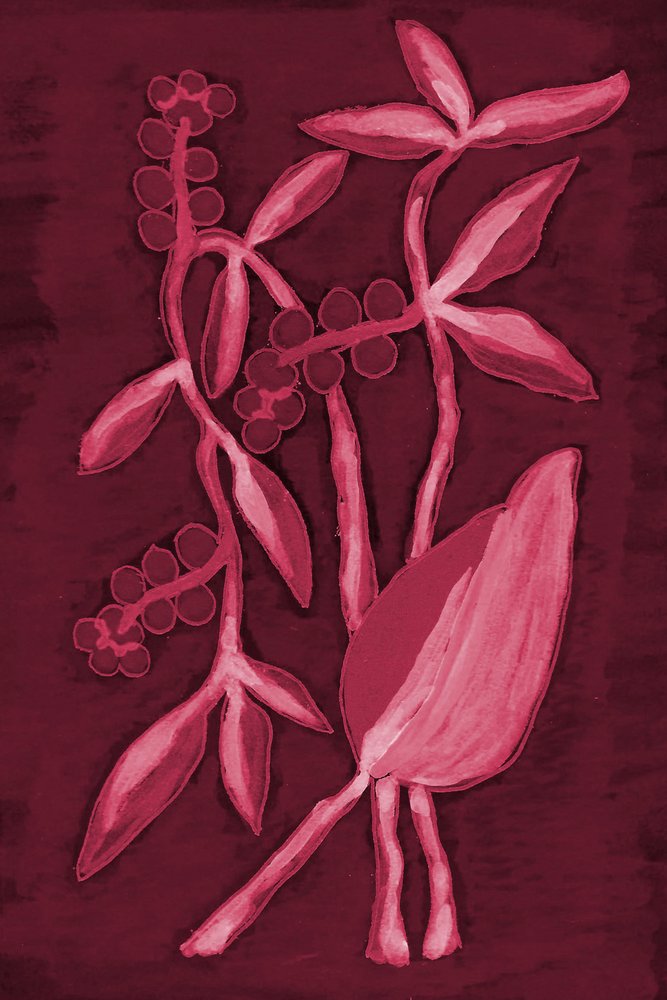 Seed Pod 1 Cherry Red by Lori Ann Folz