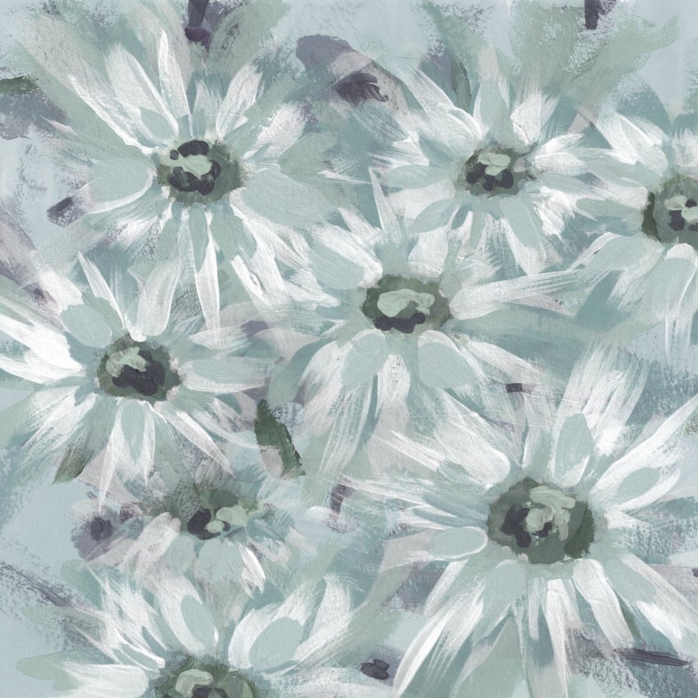 Soft Blue Daisies by Lori Ann Folz