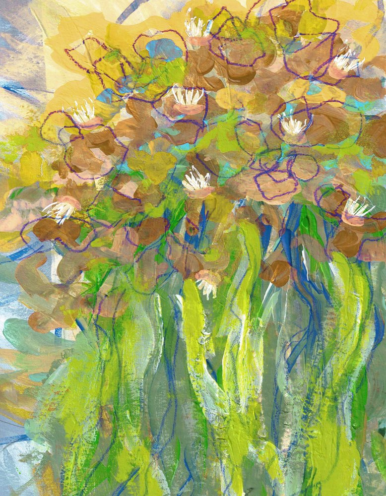 Vibrant Garden Blooms by Lori Ann Folz