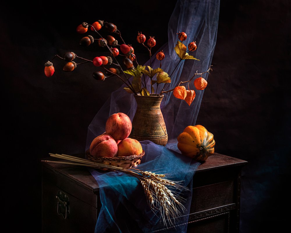 Autumn Harvest Still Life by Louie Luo
