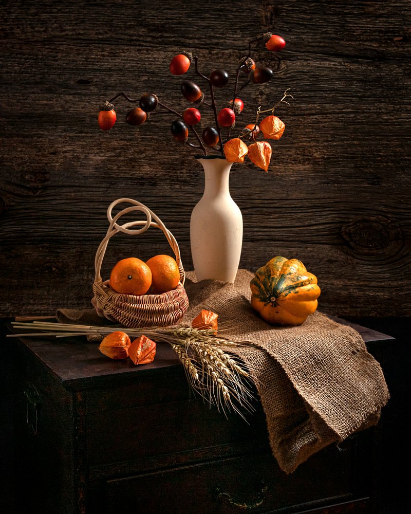 Autumn Harvest Still Life by Louie Luo