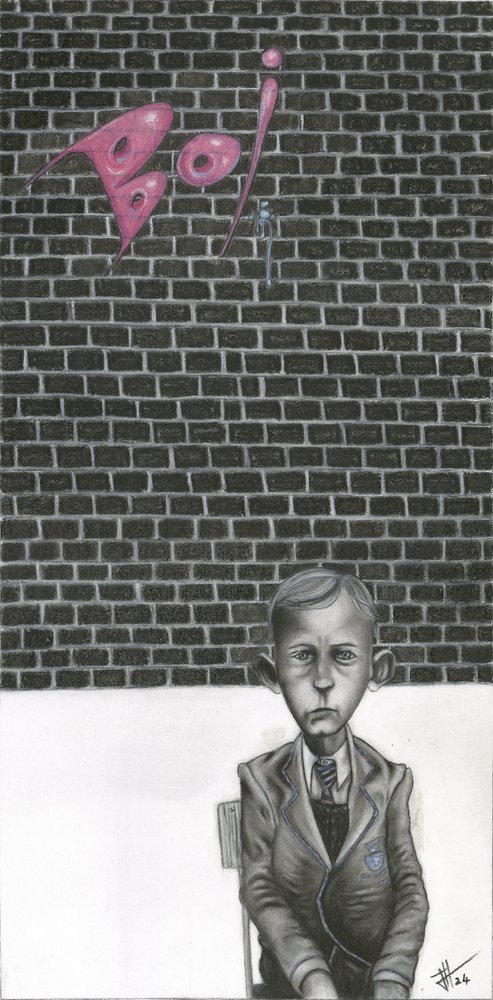 Melancholy School Boy by Lourens Joubert