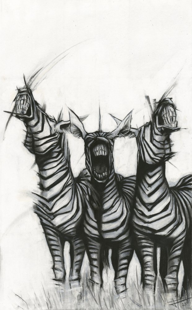 Screaming Zebra Monsters by Lourens Joubert