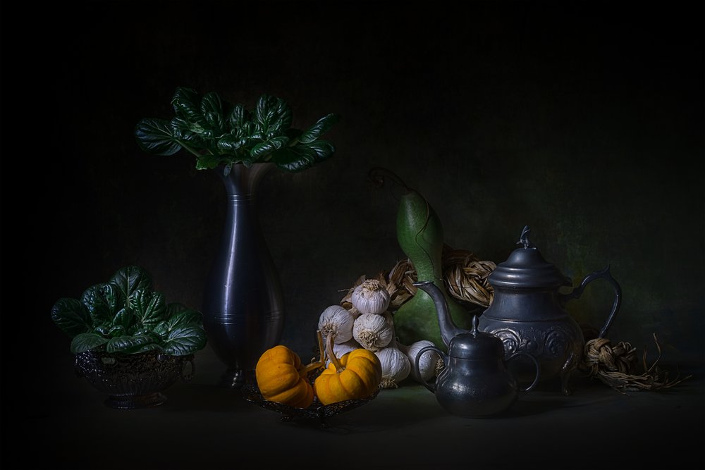 Dark Harvest Still Life by Lydia Jacobs
