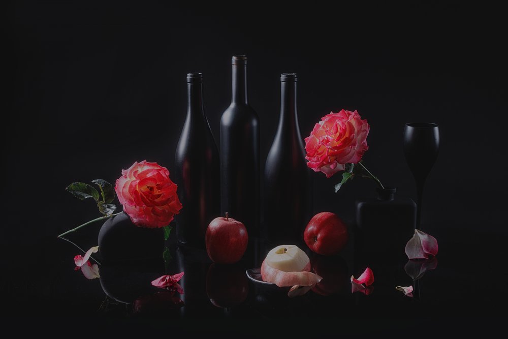 Elegant Dark Still Life by Lydia Jacobs