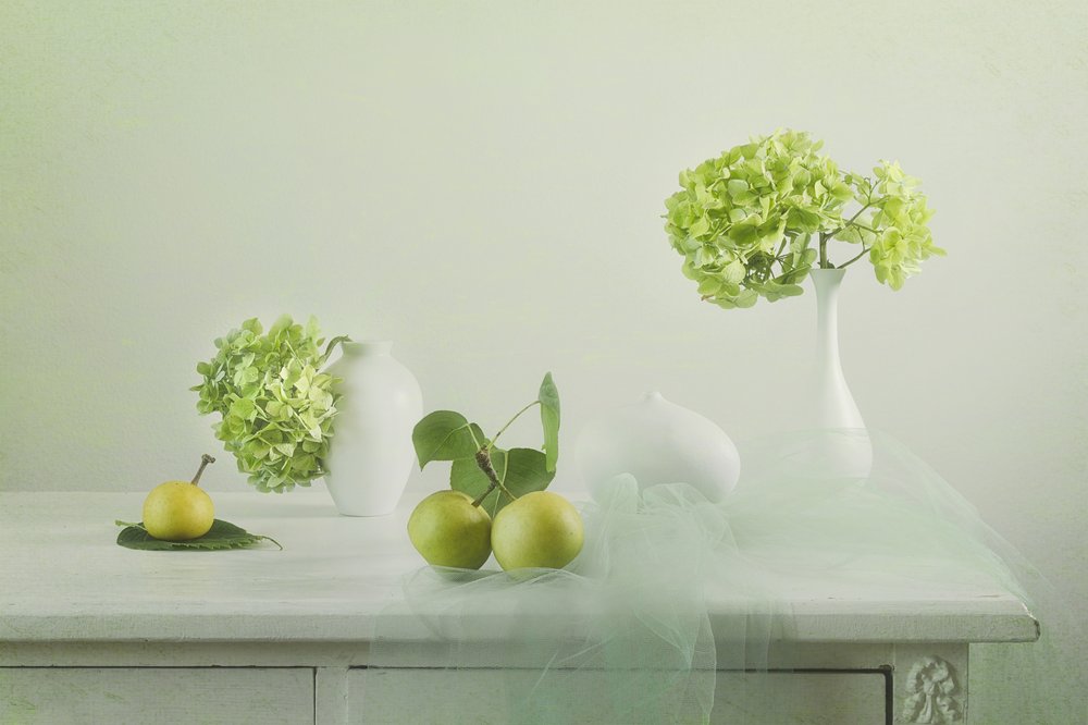 Fresh Green Still Life by Lydia Jacobs