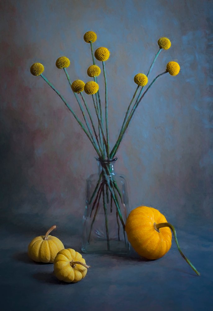 Golden Fall Still Life by Lydia Jacobs