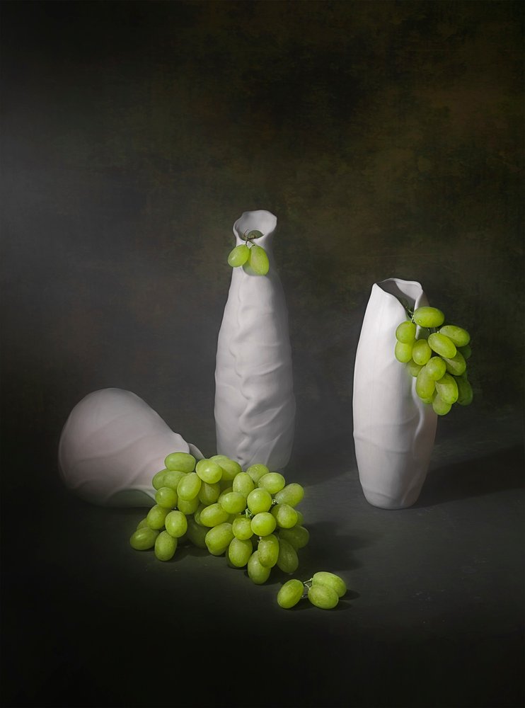 Modern Grape Still Life by Lydia Jacobs