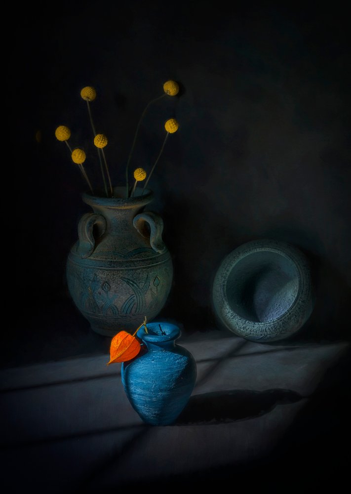 Moody Still Life Vases by Lydia Jacobs