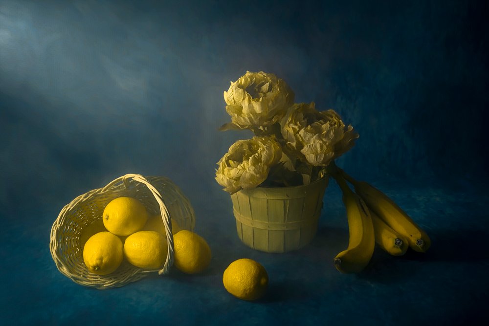Yellow Blooms and Lemons by Lydia Jacobs