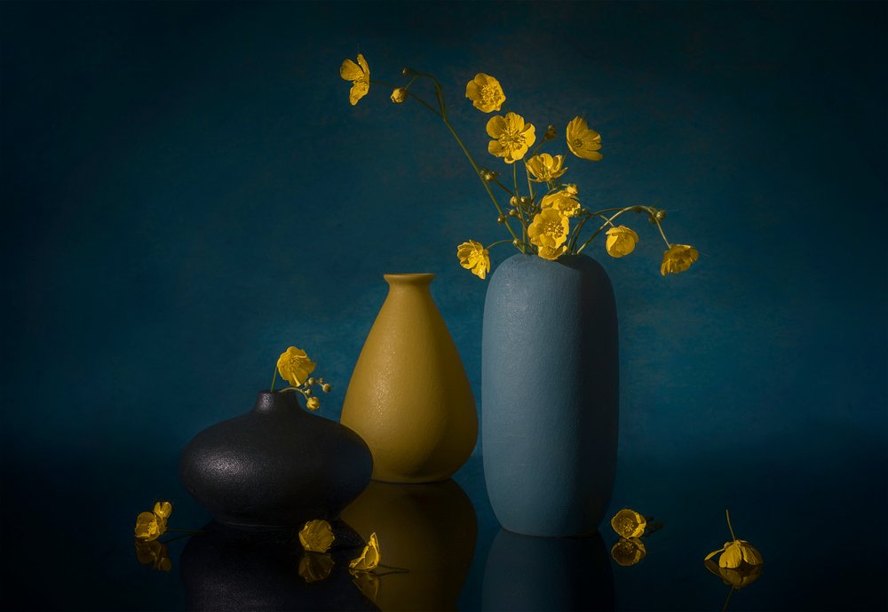 Yellow Flowers Still Life by Lydia Jacobs