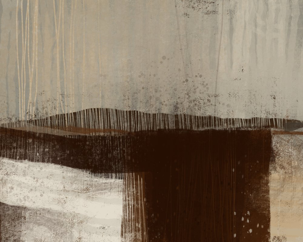 Earthy Abstract Landscape by MANSI SAXENA