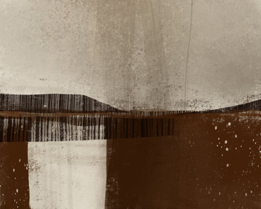 Earthy Horizon Abstract by MANSI SAXENA