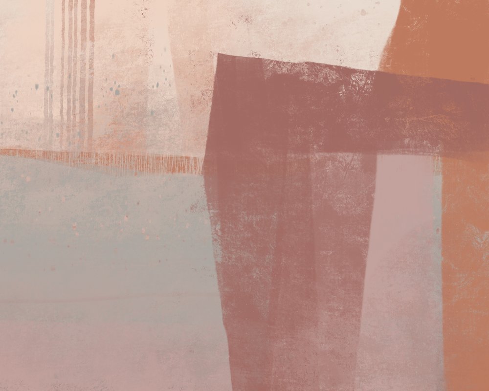 Muted Terracotta Abstract by MANSI SAXENA