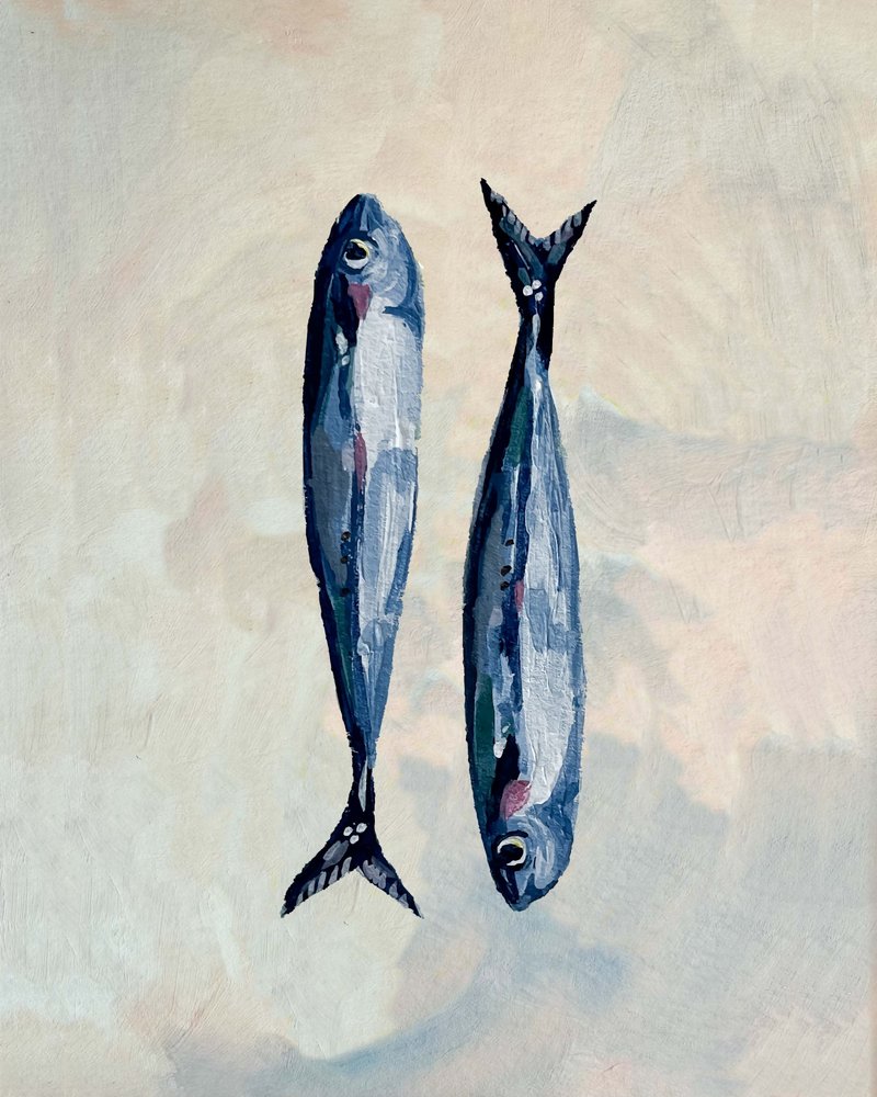 Sardines In Blue by Madison Phipps