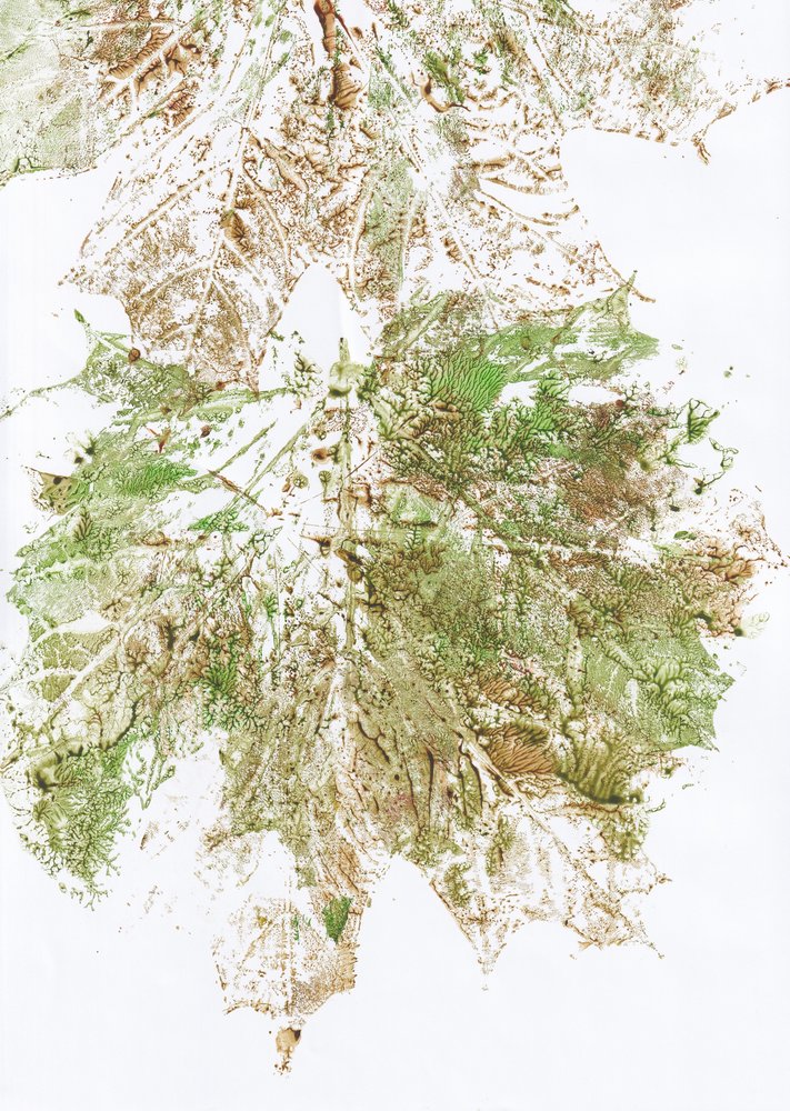 Autumn Leaf Print by Maira Ribena